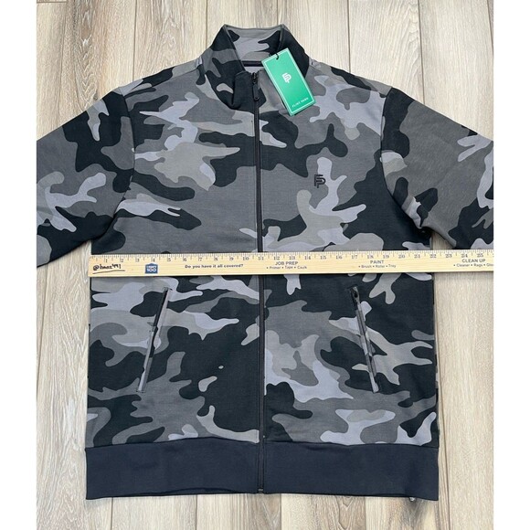 Flint Park Camo Full Zip Athletic Golf/Tennis/Pickleball Sweatshirt Mens L NEW - Picture 9 of 9